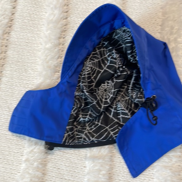 Spyder jacket ski snowboard removable hood zip pockets blue gray black XXL boys - Picture 8 of 16